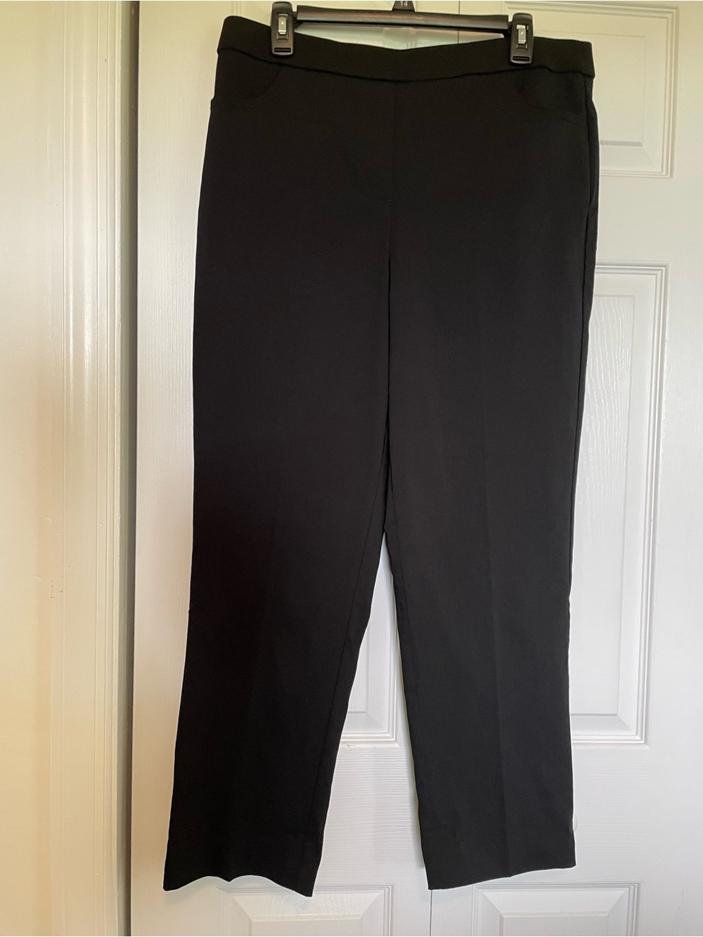 NWT Alfred Dunner 12P pull on elastic waist dress pants. Front pockets.
